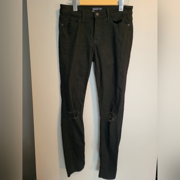 Abercrombie & Fitch Women Jean's Skinny Distressed Size  25x27 - Picture 2 of 5
